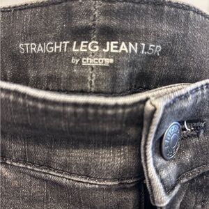 Chico's Dark Gray Straight Leg Jeans